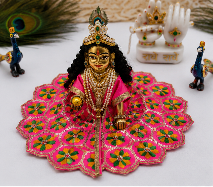 Floral Laddu Gopal Ji Poshak | Flower Design Laddu Gopal Ji Poshak | Pink